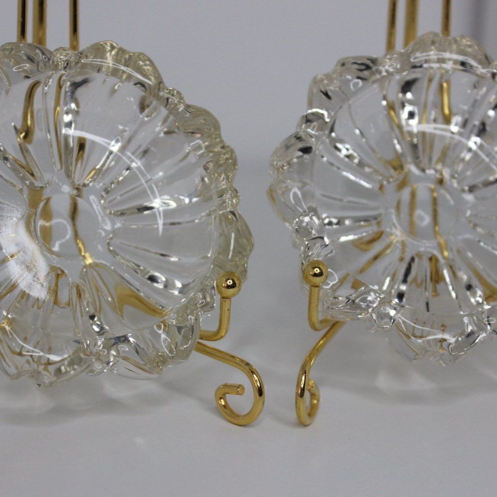 Vintage Glass Ashtray Round Shape/Trinket Holder/Trinkets Bundle of 2 - Picture 5 of 8